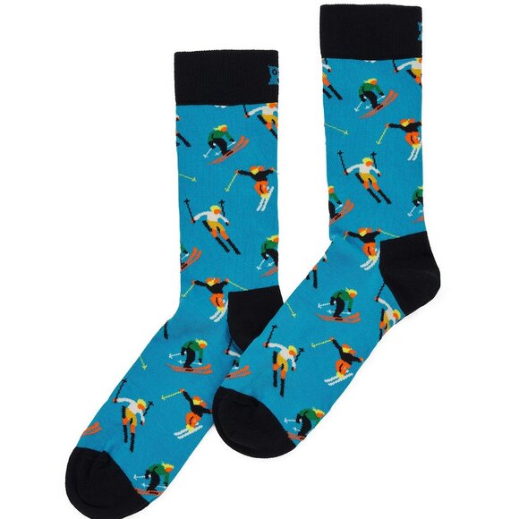 NWT Happy Socks 3 Pack Gift Set Skiing Plaid Shoe Size 5.5-9.5 Sock Size 9-11 - Picture 4 of 7